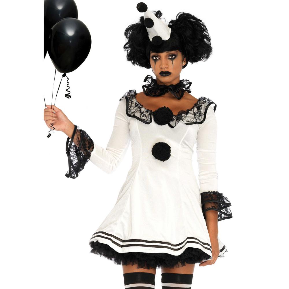 Leg Avenue Leg Avenue Pierrot Clown Costume White Attitude Europe 7771